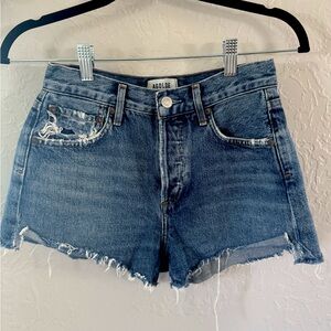 Agolde Blue Jean Shorts